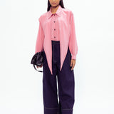 Scarf Crepe Shirt