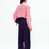 Scarf Crepe Shirt