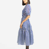 Elara Checkered Dress