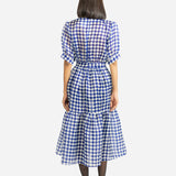 Elara Checkered Dress