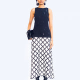 Lozenge Skirt - Ivory