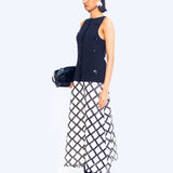 Lozenge Skirt - Ivory
