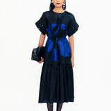 Echo Applique Dress - Navy