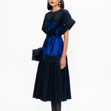 Echo Applique Dress - Black