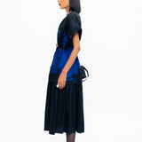 Echo Applique Dress - Black