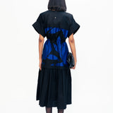 Echo Applique Dress - Navy