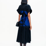 Echo Applique Dress - Black