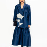 Flounce Skirt - Blue