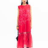 Budapest Organza Dress - Red