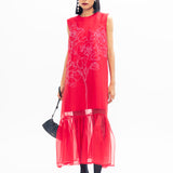 Budapest Organza Dress - Red