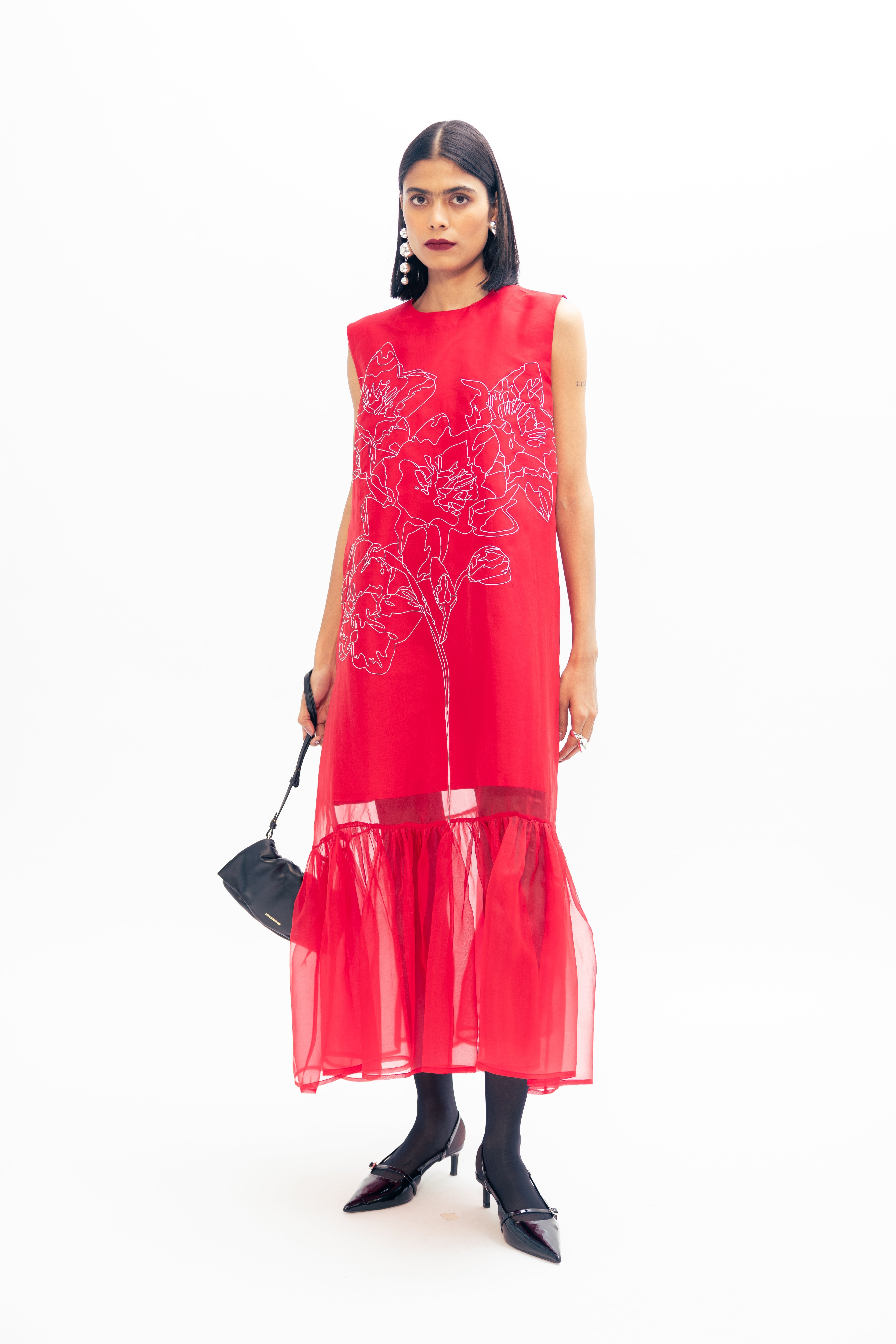 red organza dress Budapest Organza Dress - Red S