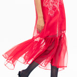 Budapest Organza Dress - Red