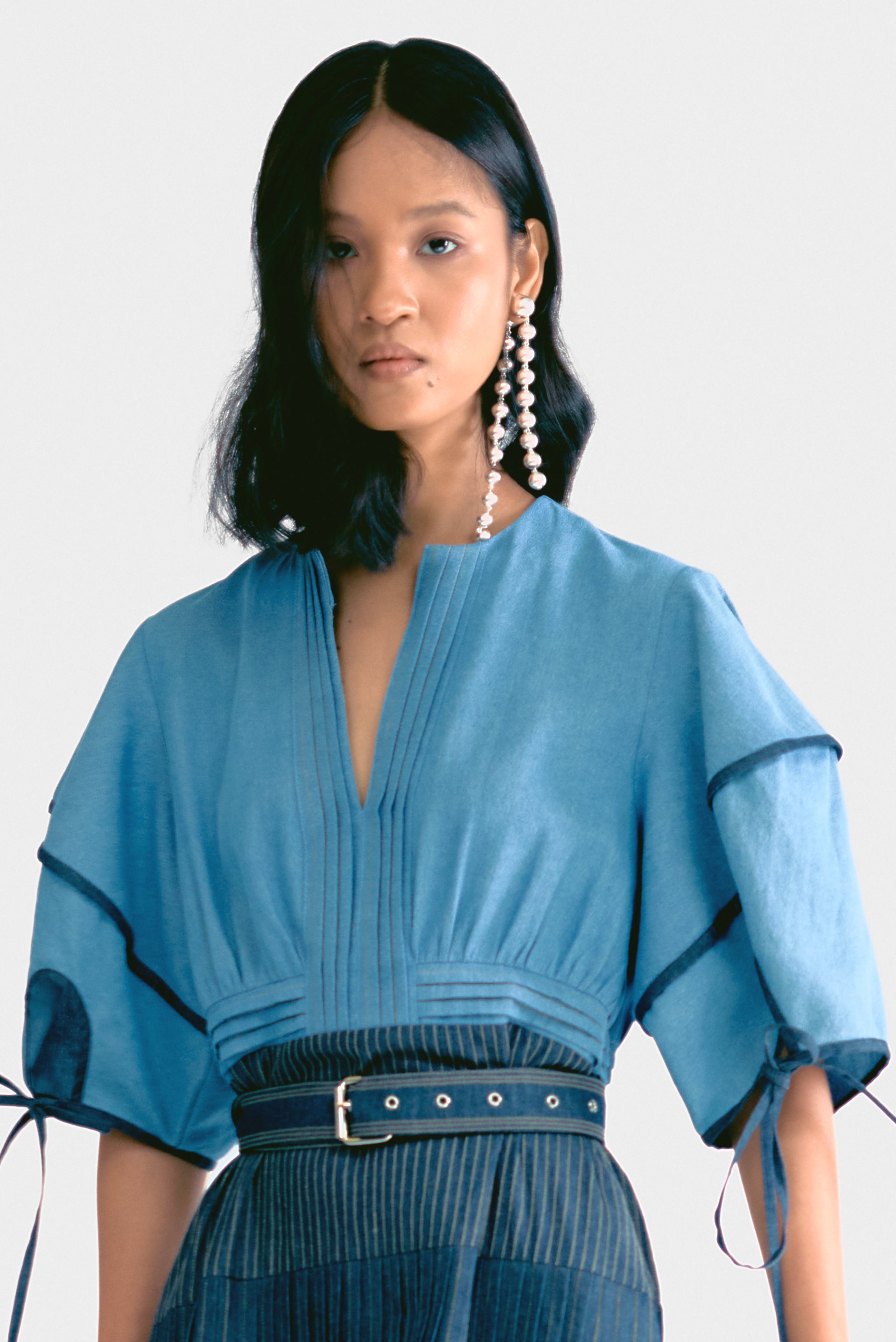lovebirds denim dress Dark Denim Blue Focul Dress