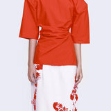 Twist Form Top - Scarlet Red