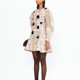 Starburst Brocade Dress