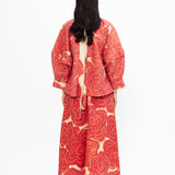 Daisy Linen Skirt - Red