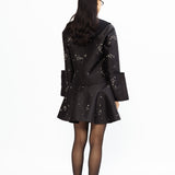 Circle Rivetted Mini Skirt - Onyx