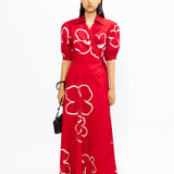 Lilac Embroidered Dress