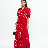 Lilac Embroidered Dress