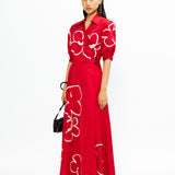 Lilac Embroidered Dress