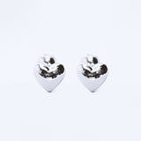Heart Earrings - Silver