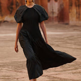 Poof Ruching Dress
