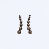 Horn String Earrings -Black
