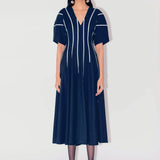 Azaria Dress - Navy