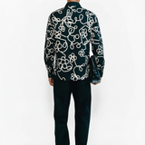 Elliot Embroidered Shirt - Black