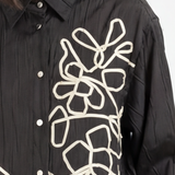 Joana Embroidered Shirt - Black