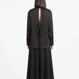 Joana Embroidered Shirt - Black