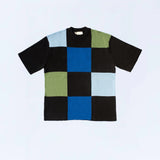 Checker Board Knit T-Shirt